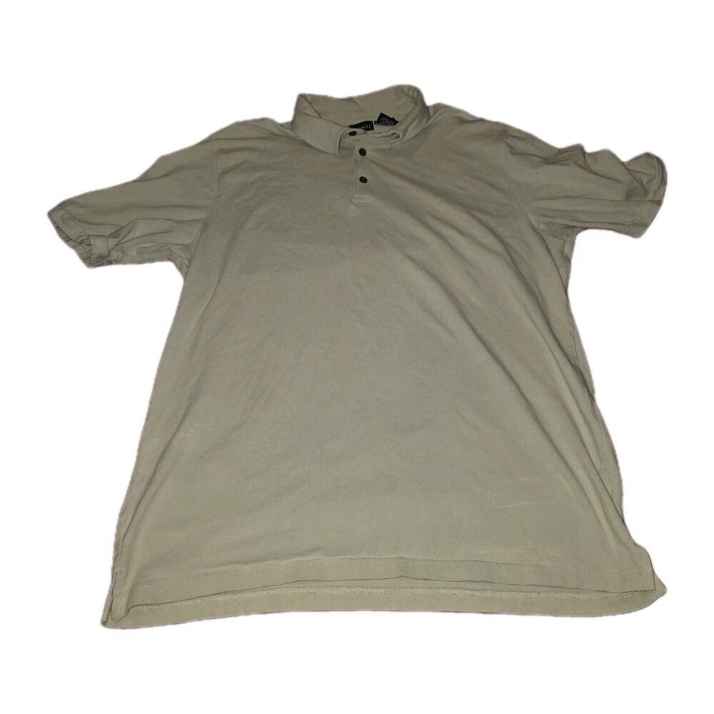 George Men's Size Large 42-44 Short Sleeve Dri-Fit Polo Shirt Pocket